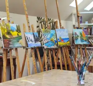 Cours de peinture à l'Atelier Pièce Unique